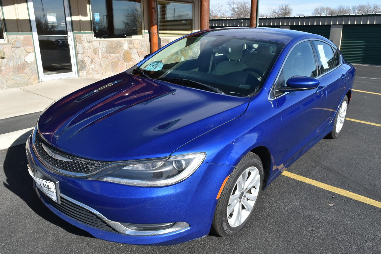 2016 Blue /White Chrysler 200 Limited (1C3CCCAB6GN) with an 2.4L 4 Cyl Multiair engine, 9-Speed Automatic transmission, located at 1600 E Hwy 44, Rapid City, SD, 57703, (605) 716-7878, 44.070232, -103.171410 - Photo#2